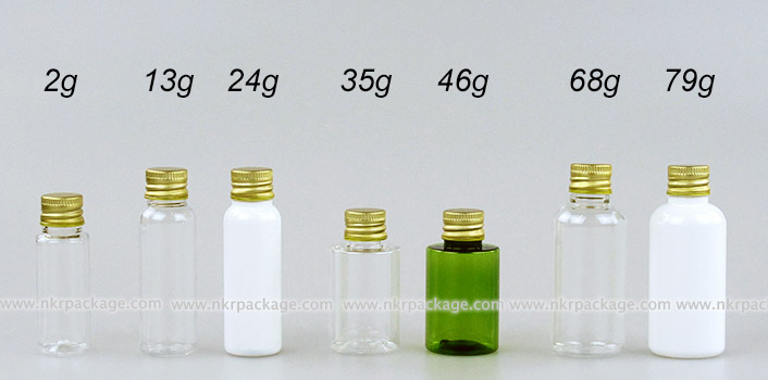 ขวดพลาสติก ขวดใส่เครื่องสำอาง (1) หมายเลข 2g-79g