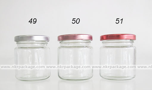 ขวดแยม/ขวดใส่น้ำผึ้ง/ขวดใส่น้ำพริก หมายเลข 49-51