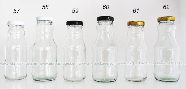 ขวดแก้วน้ำผลไม้ หมายเลข 57-62