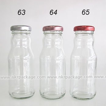 ขวดแก้วน้ำผลไม้ หมายเลข 63-65