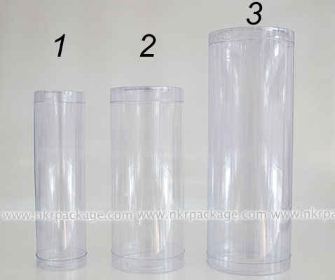 กระบอกพลาสติก PVC ใสนิ่ม หมายเลข 1-3