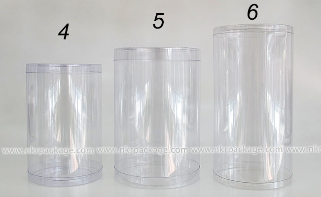 กระบอกพลาสติก PVC ใสนิ่ม หมายเลข 4-6